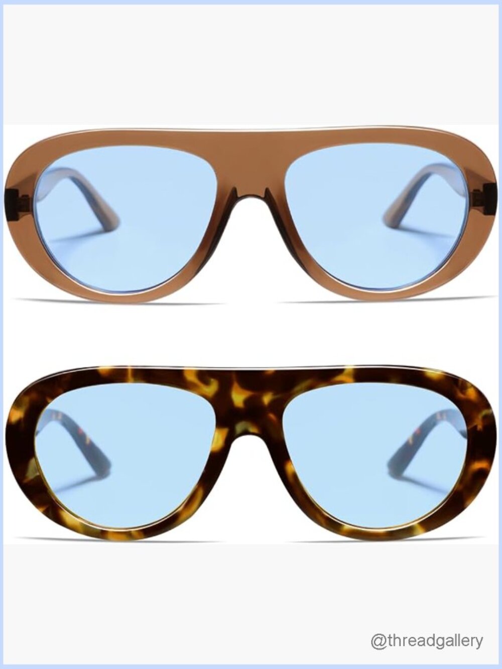 Oversized Retro Aviator Sunglasses 70s Vintage Unisex 2 Pack